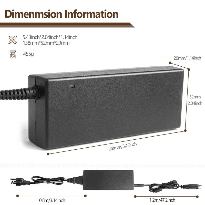 TAIFU 4-Pin 12V 8.33A - 9A Power Adapter for Synology Disk Station 4-Bay DS410 DS410j DS411 DS411J DS412 DS412 + DS416 DS418 DS918+ DS923+ DiskStation Network Storage NAS Server 12V DC Power Supply - Image 4